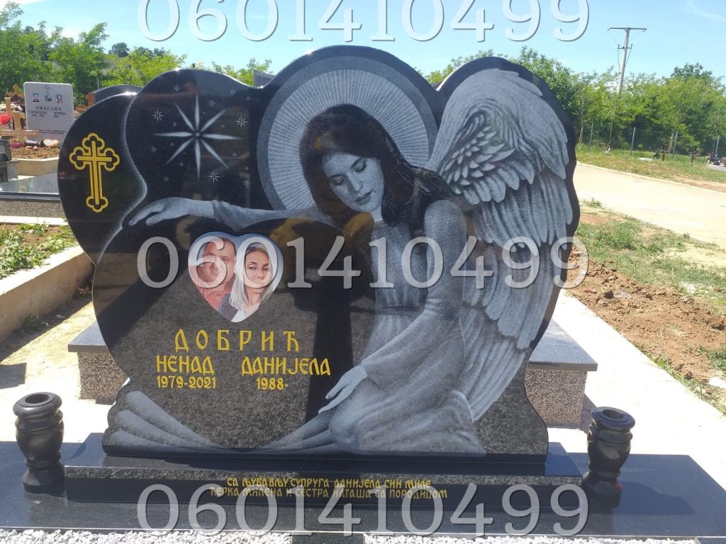 Anđeli 004 - Nadgrobni Spomenici Granit Premium