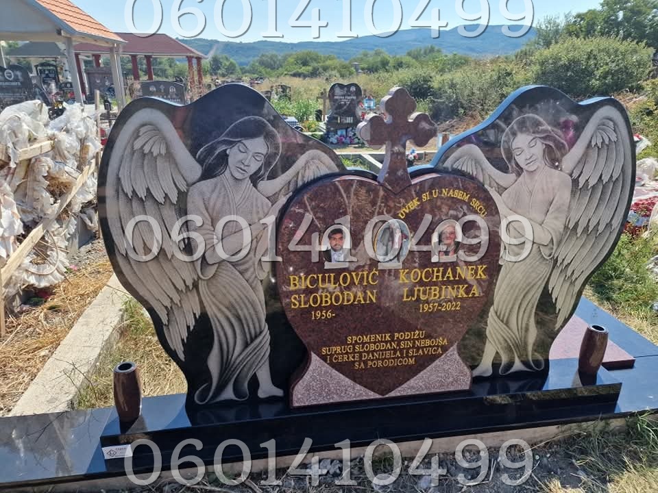 Anđeli 041 - Nadgrobni Spomenici Granit Premium
