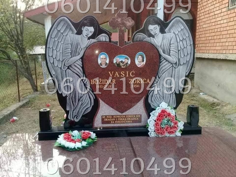 Anđeli 046 - Nadgrobni Spomenici Granit Premium