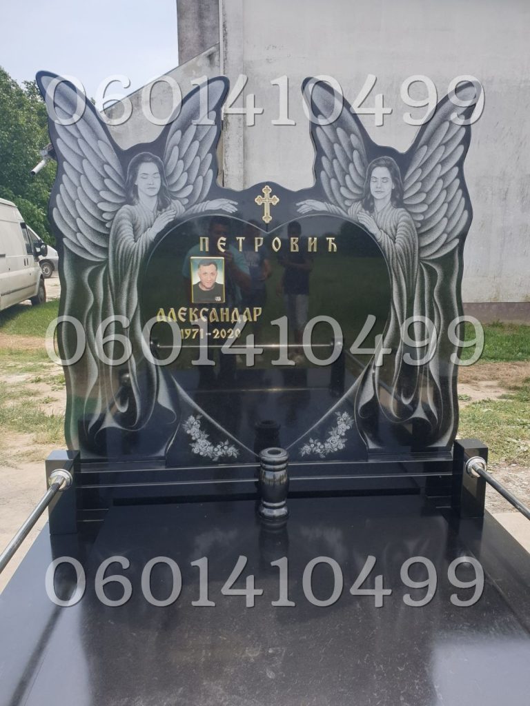Anđeli 047 - Nadgrobni Spomenici Granit Premium
