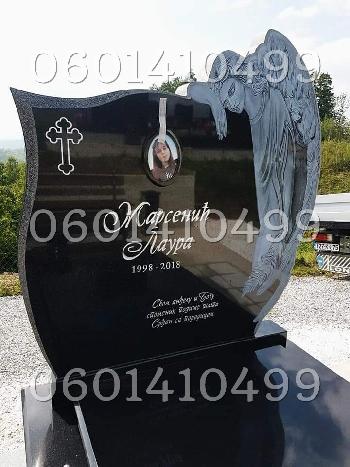 Anđeli 056 - Nadgrobni Spomenici Granit Premium