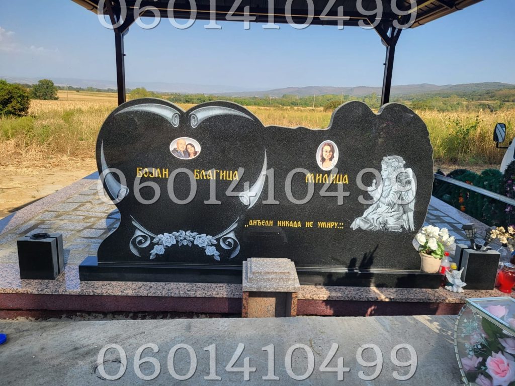 Anđeli 059 - Nadgrobni Spomenici Granit Premium