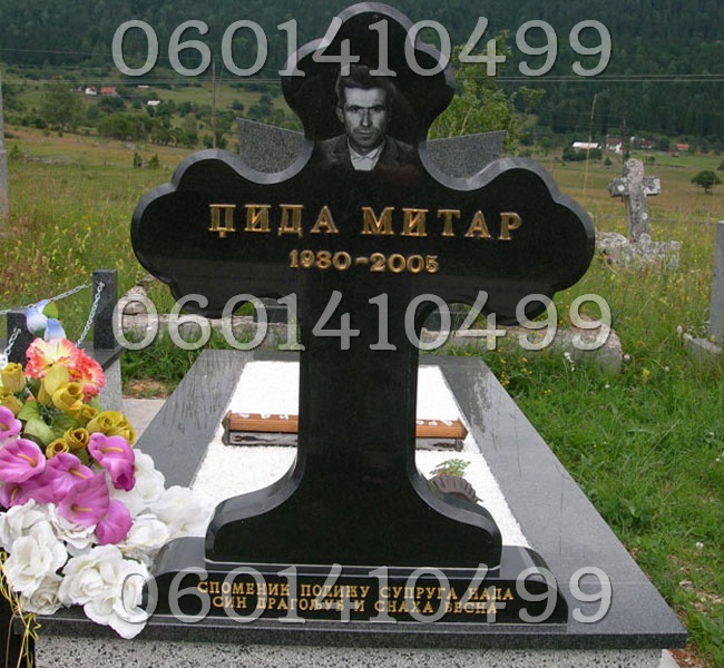 Krstovi - Nadgrobni Spomenici Granit Premium 001