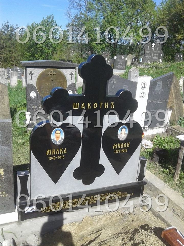 Krstovi - Nadgrobni Spomenici Granit Premium 003