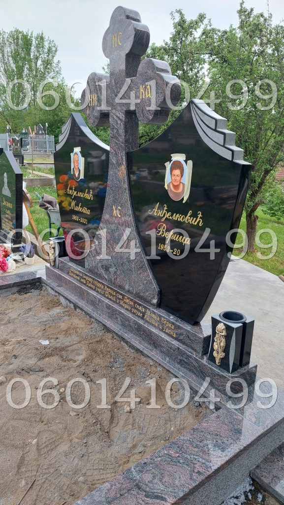 Krstovi - Nadgrobni Spomenici Granit Premium 006