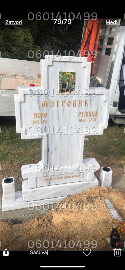 Krstovi - Nadgrobni Spomenici Granit Premium 017