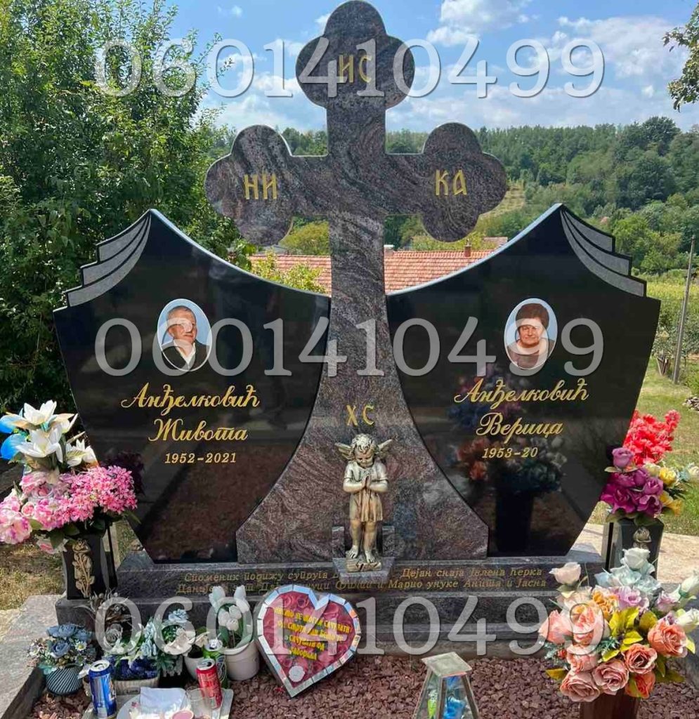 Krstovi - Nadgrobni Spomenici Granit Premium 038